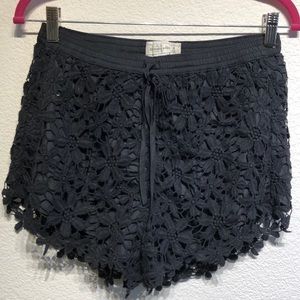 A&F crochet shorts